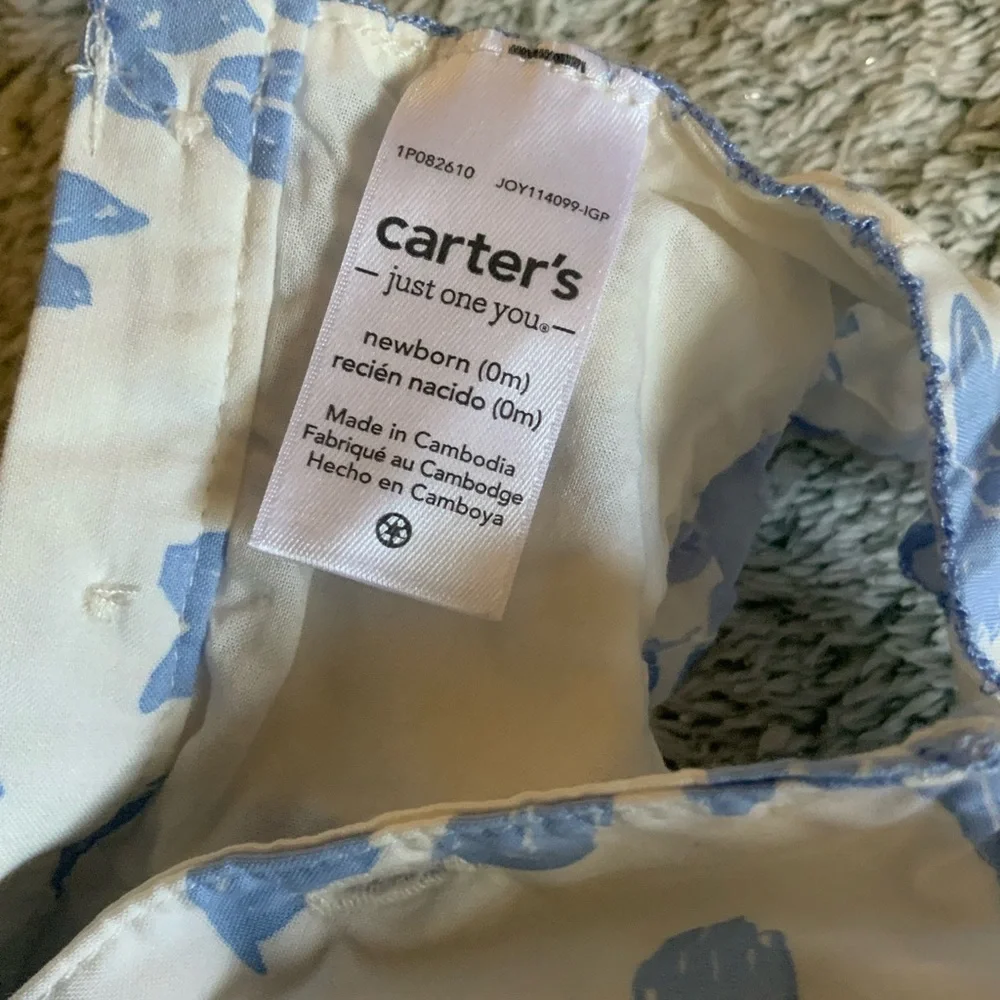 Carter's Blue and White Floral Sundress Set